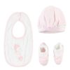 baby set muts, slabbetje en sloffers