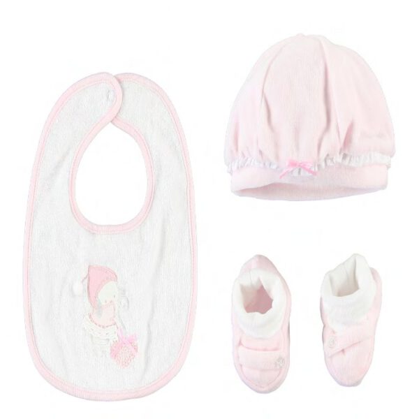 baby set muts, slabbetje en sloffers
