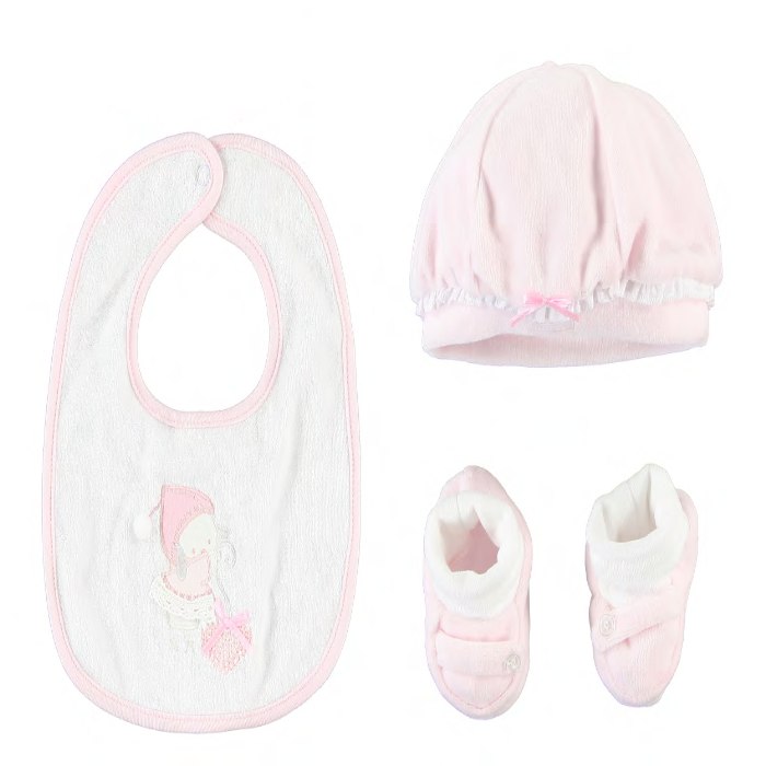 baby set muts, slabbetje en sloffers
