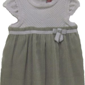 Alternative view of Boboli baby doop jurk - feest jurk - wit/grijs