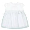 Boboli baby doop jurk - feest jurk - wit/grijs