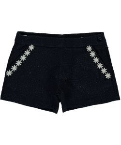 Boboli Meisjes Korte broek - Met Glitters - Navy blue