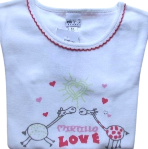 Mirtillo meisjes t-shirt -wit
