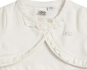 iDO baby bolero-lange mouwen - wit - Maat 62