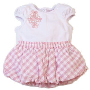 baby feestelijk jurk-ariana Dee-roze/wit-figureel.com