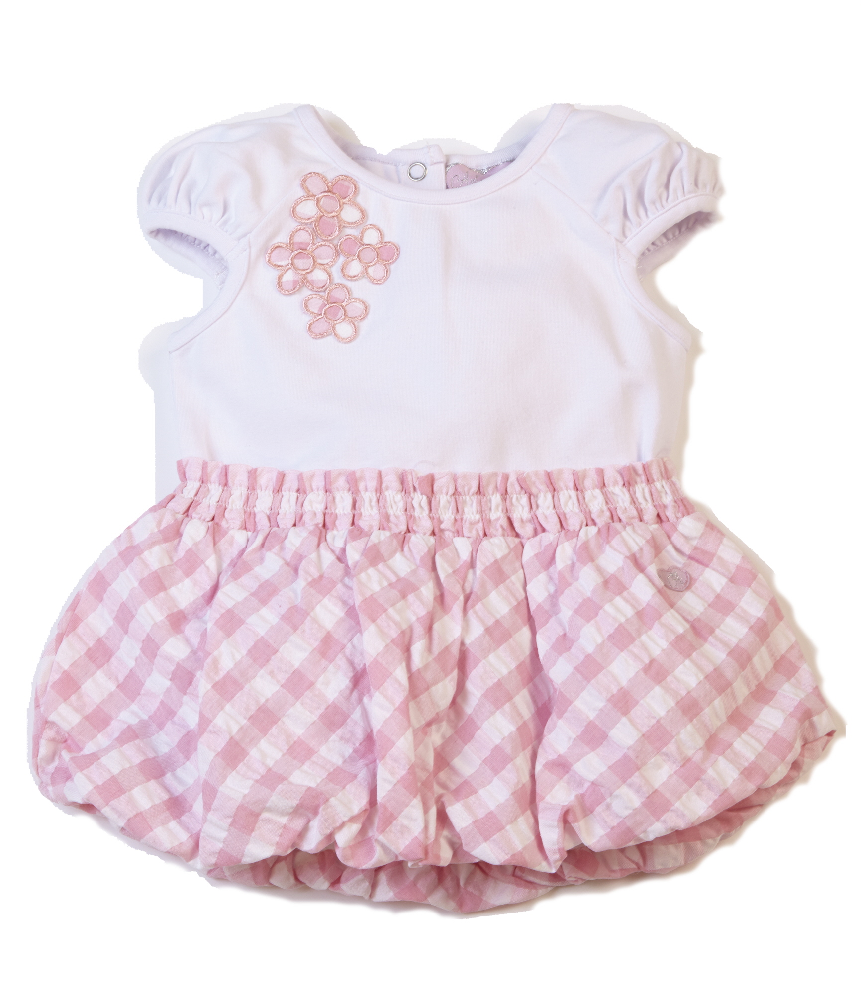 baby feestelijk jurk-ariana Dee-roze/wit-figureel.com