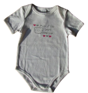 Alternative view of Mirtillo baby romper - wit