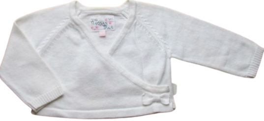 Alternative view of Losan baby Overlap Trui - Wit