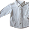 Boboli baby 2in1 baby doop overhemd-wit