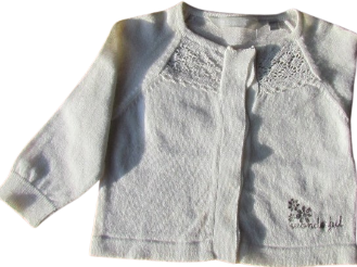 Losan baby trui -wit-figureel.com