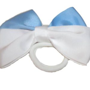 Alternative view of Babiné meisjes elastiek haarband - white/sky blue