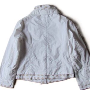Alternative view of Meisjes Feestelijk Lente/zomer Vest - Wit - met beige en lichtbruine stippen