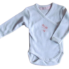 Losan baby overslagromper lange mouw - wit - Maat 50