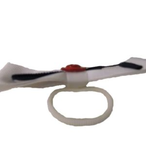 Alternative view of Babiné meisjes haar elastiek - wit en blauw