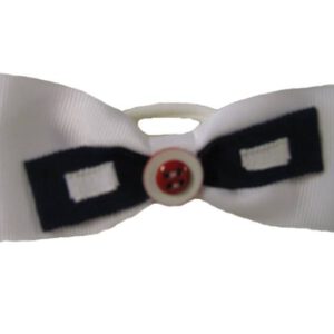 Meisjes haarband-feest-wit/blauw