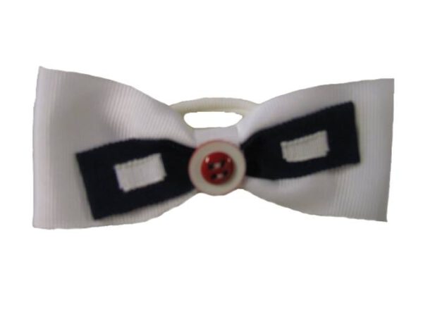 Meisjes haarband-feest-wit/blauw